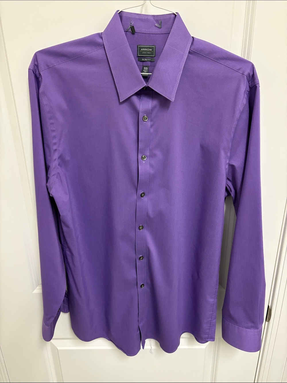 Arrow Men's Violet Dress Shirt - Long Sleeve